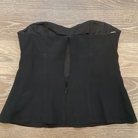 BLACK STRAPLESS TOP - Picture 2 of 2